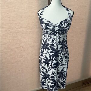 Tommy Bahama Tropical Print Halter Dress